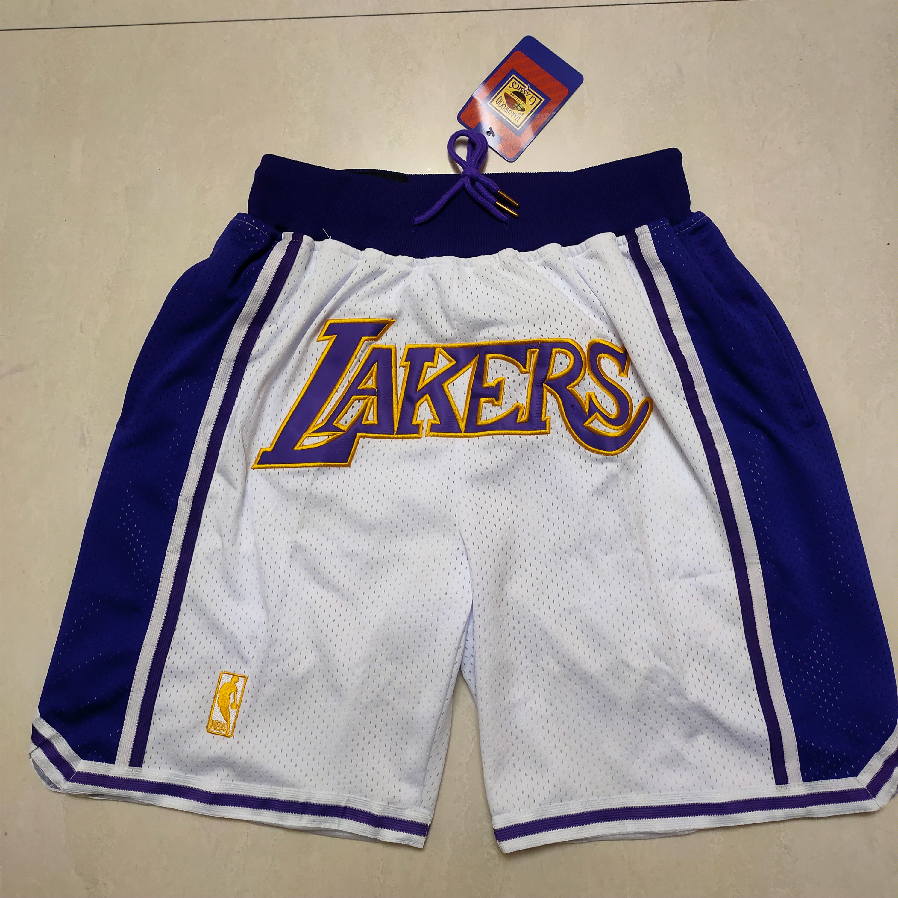 Men NBA Los Angeles Lakers Shorts 202302185->los angeles lakers->NBA Jersey